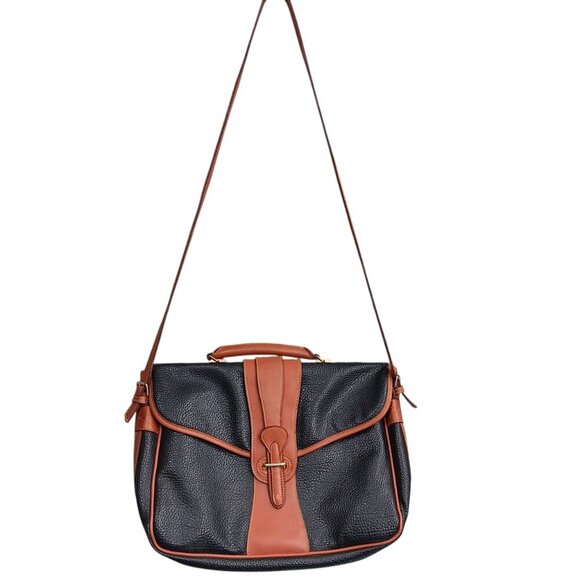 Dooney & Bourke Handbags - Dooney & Bourke All Weather Leather Pebbled Vintage Briefcase Messenger Bag